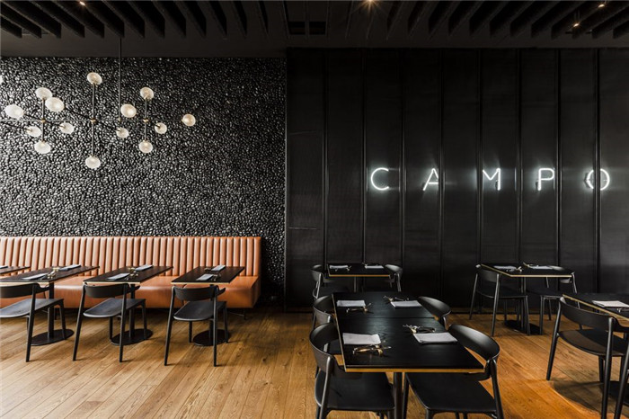 國(guó)外特色烤肉店裝修   CAMPO現(xiàn)代牛排燒烤餐廳設(shè)計(jì)方案