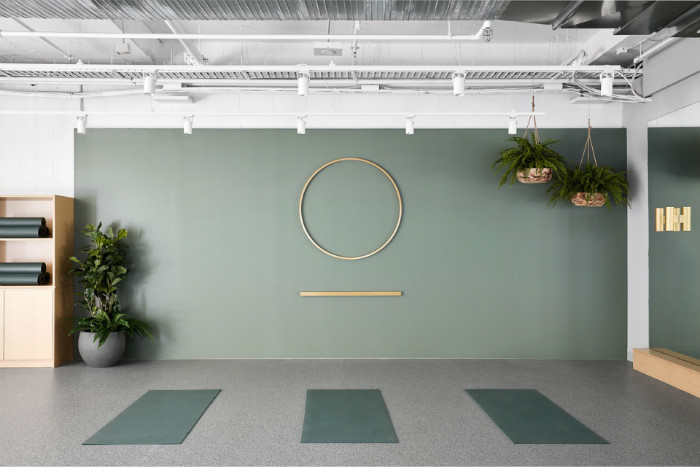 清新簡約風(fēng)小型健身瑜伽工作室裝修設(shè)計實景圖