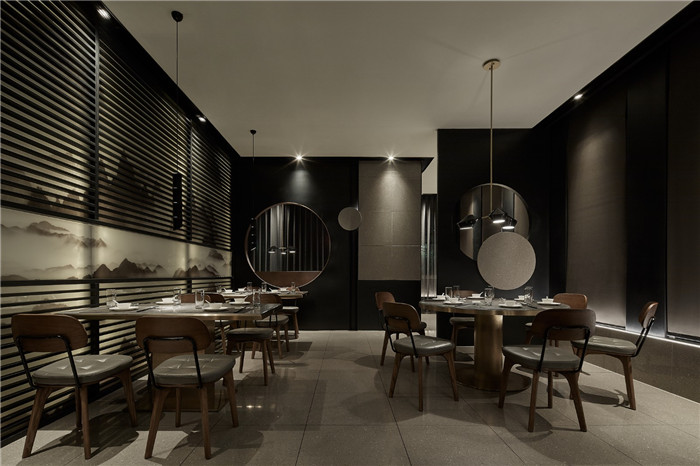 鄭州百年好和簡約新中式餐廳用餐區(qū)裝修設計方案