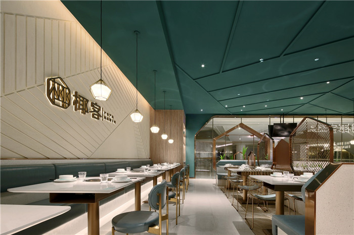 新潮火鍋店裝修設(shè)計  海南椰子雞火鍋店裝修設(shè)計圖