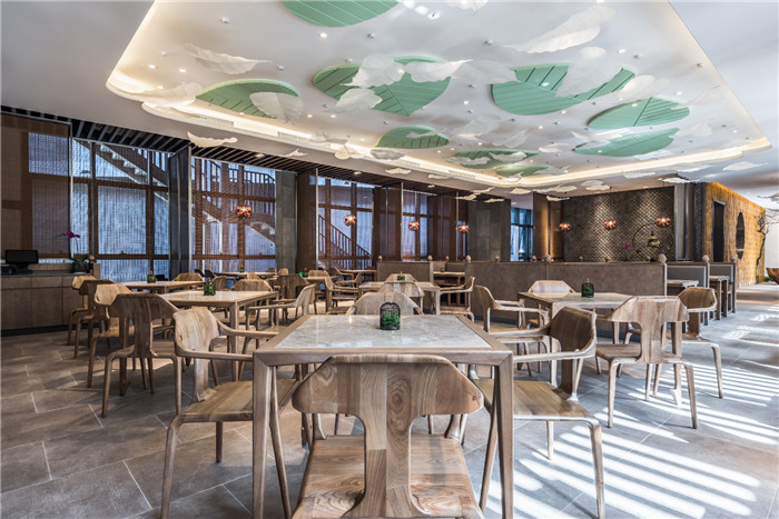 鄭州中餐廳裝修公司推薦福順齋中餐廳用餐區(qū)裝修設(shè)計方案